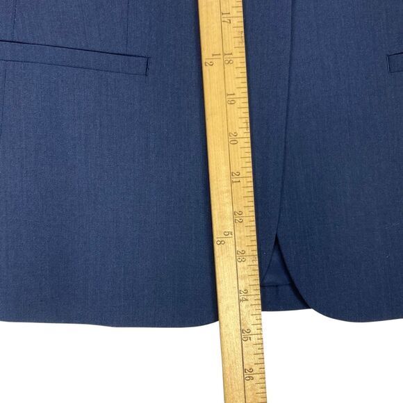 Banana Republic Blazer Womens 4 Blue Wool Office Career Chic Minimalist Coat New - Picture 12 of 16